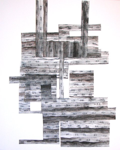 calque, feutre, crayons - 45,5 cm X 61 cm 