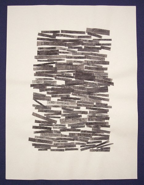 calque, feutre, crayon - 45,5 cm X 61 cm