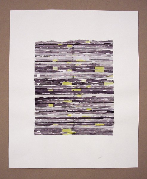 papier quadrillé, feutre, aquarelle - 36 cm X 40 cm