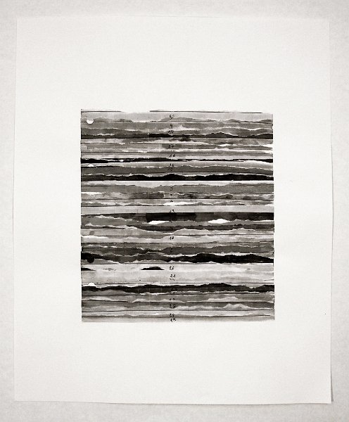 papier quadrillé, feutre, aquarelle - 36 cm X 40 cm