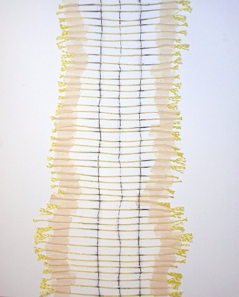 corde, fil, scotch,feutre - 42 cm X 29,7 cm