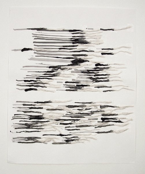 mèches, aquarelle - 36 cm X 40 cm